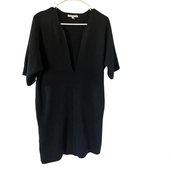 Ann Mashburn Black 100% Fine Merino Wool Dress - Picture 8 of 9